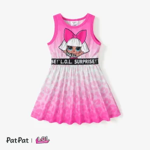PAW Patrol Little Girl Web Gradient Pattern Sleeveless Dress or Checkerboard All-over Pattern Dress #1323395