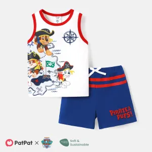 PAW Patrol Toddler Girl/Boy 2pcs Naiaâ¢ Character Print Tank Top and Striped Shorts Set #1038681
