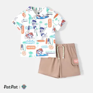 PAW Patrol Toddler/Kid Boy 2pcs 100% Cotton Shirt and Cargo Shorts Set #1034576