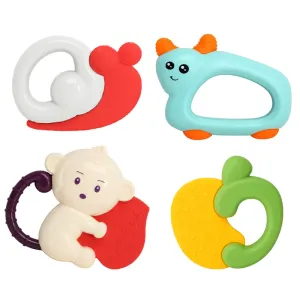Plastic Baby Teething Toys Never Drop Baby Chew Sucking Toys Suitable for Breast Feeding Babies Infants Newborn (Color Random) #1055077