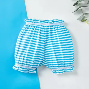 Toddler Boy Cute Striped Underwear with Lace Trim #1328166