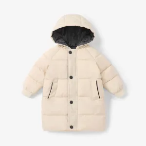 Toddler/Kid Boy/Girl Hooded Button Design Cotton-Padded Coat #205564