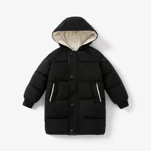 Toddler/Kid Boy/Girl Hooded Button Design Cotton-Padded Coat #205571