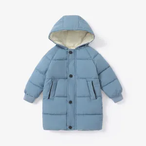 Toddler/Kid Boy/Girl Hooded Button Design Cotton-Padded Coat #205574