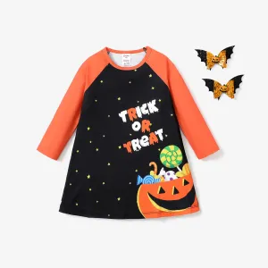 Toddler Girl Halloween Casual Style Pajama #1073180