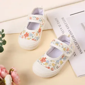 Toddler / Kid Floral Pattern Canvas Shoes #909946