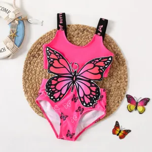 Toddler/Kid Girl Animal Pattern Butterfly 3D Hyper-Tactile Swimwear #1338464