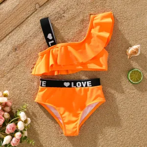 Toddler/Kid Girl Ribbon Design Two-Piece Swimsuits #1319050