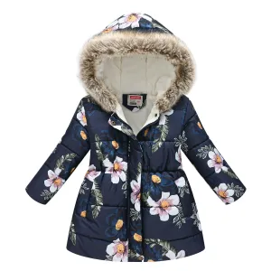 Toddler/Kid Girl Sweet Fleece-lining Hooded Jacket #1165598