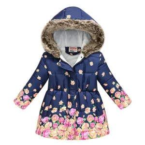 Toddler/Kid Girl Sweet Fleece-lining Hooded Jacket #1165701