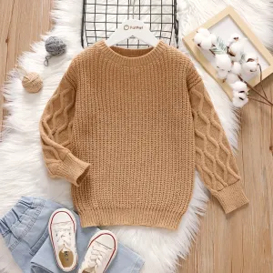 Toddler/Kid Girl Textured Sweater #1069599