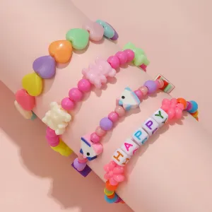 Toddler/Kid Handmade Unicorn Elastic Bracelet