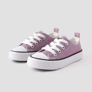 Toddler / Kid Solid Soft Sole Canvas Shoes (Letters on the heel and tongue of the shoe) (Random delivery of different soles) #1212333