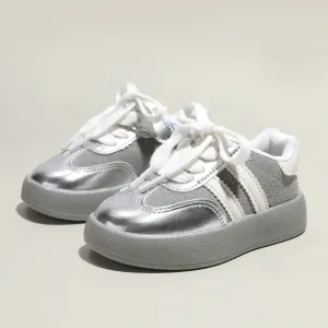 Toddler/Kids Girl/Boy Solid Casual Splice Gloss Shoes #1328262