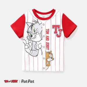 Tom and Jerry Toddler/Kid Boy Naia Striped Short-sleeve Tee #234481