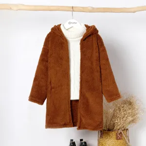 2pcs Kid Girl Turtleneck Tee and Plaid Skirt Set/ Sweater/ Hooded Fleece Coat #216518