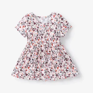 Baby Girl Ribbed Short-sleeve Dress #1318208