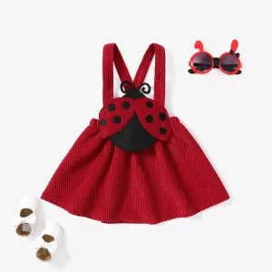 Baby Girl Sweet  Hyper-Tactile 3D Design Butterfly Sleeveless Dress #1116725