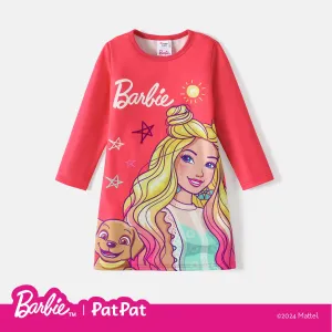 Barbie Toddler Girl Stripe Unicorn/ Character Print Long-sleeve Dress #212211