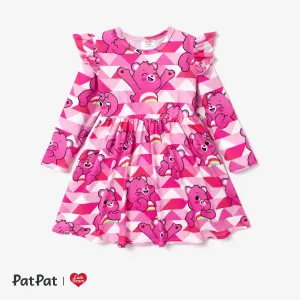 Care Bears Toddler Girl Digital Print Flutter-sleeve Dress #1095626