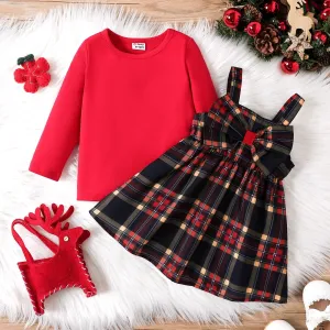 Christmas Baby Girl Animal print Skirt Sets #1211021