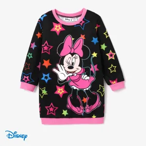 Disney Mickey and Friends Toddler Girl Character Print Long-sleeve Dress #1074943