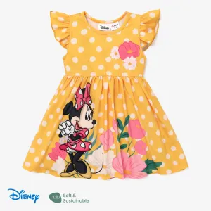 Disney Mickey and Friends Toddler Girl Naiaâ¢ Character Print Ruffled Sleeveless Dress #1317309