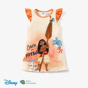 Disney princess Moana/Ariel Toddler/Kids Girl Naiaâ¢ Character Print Floral Ruffled-Sleeve Dress #1326118