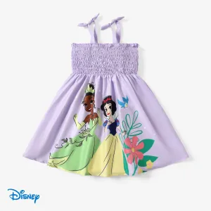 Disney Princess Toddler Girl Character Print Smocking Dress #1319649
