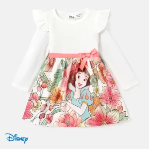 Disney Princess Toddler Girl Floral Waist Webbing Dress #1068775