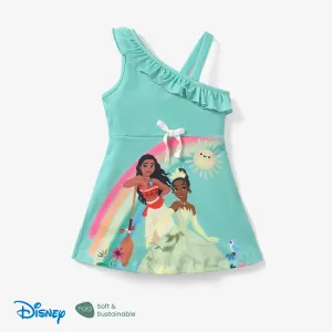 Disney Princess Toddler Girl's Off-shoulder Suspender Ruffled Waist Dress #1321636