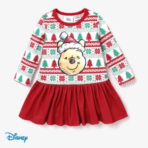 Disney Winnie the Pooh Baby Girl Christmas Snowflake Dress #1095579