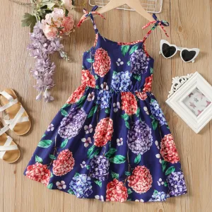 Kid Girl Allover Floral Print Slip Dress #920134