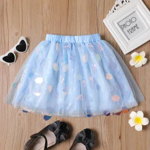 Kid Girl Sequin Decor Mesh Overlay Fairy Dress #872389