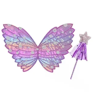 Kid Girl Stars Pattern Mesh Ruched Slip Fairy Dress #1163186