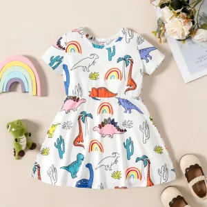 Naia Toddler Girl Dinosaur Print Short-sleeve Dress #219281