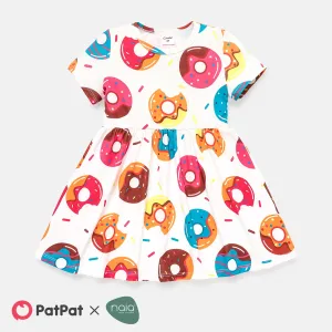 Naia Toddler Girl Donut Print Short-sleeve Dress #226040