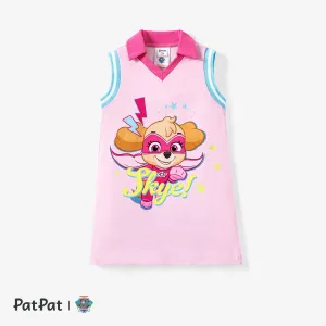 PAW Patrol 1pc Toddler Girls Polo Collared Character Checked Dress