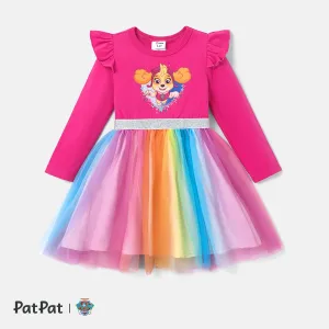 PAW Patrol Toddler Girl Character Print Flutter-sleeve Dress #1067771