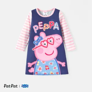 Peppa Pig Toddler Girl Naia Striped Long-sleeve Dress #221469
