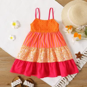 Toddler Girl Colorblock Tiered Slip Dress #879815