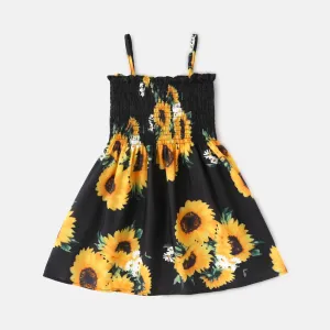 Toddler Girl Floral Print Smocked Slip Dress #727405