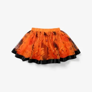 Toddler Girl Halloween Multi-layered Skirt/Dress #1092308