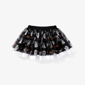Toddler Girl Halloween Multi-layered Skirt/Dress #1092311