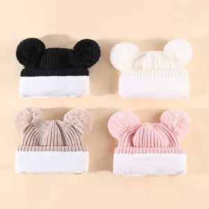 Baby/toddler Solid Colors Fashion Style Hat and Gloves Warm Set #1073489
