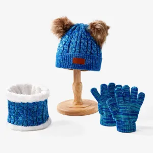 Baby/toddler Three-piece set of essential winter woolen hat, scarf and gloves to keep warm #1170401