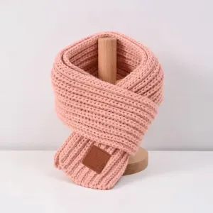 Basic thickened Warm knitted scarf for Toddler/kids/adult #1171611