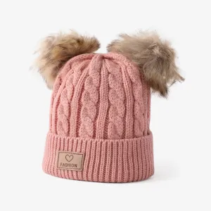 Three essential sets for children to keep warm in winter, hat + scarf + gloves #1166165