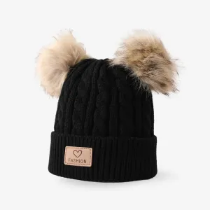 Three essential sets for children to keep warm in winter, hat + scarf + gloves #1183710