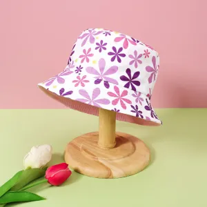 Toddler/Kid Girl Watermelon Floral Print Reversible Bucket Hat #1039201